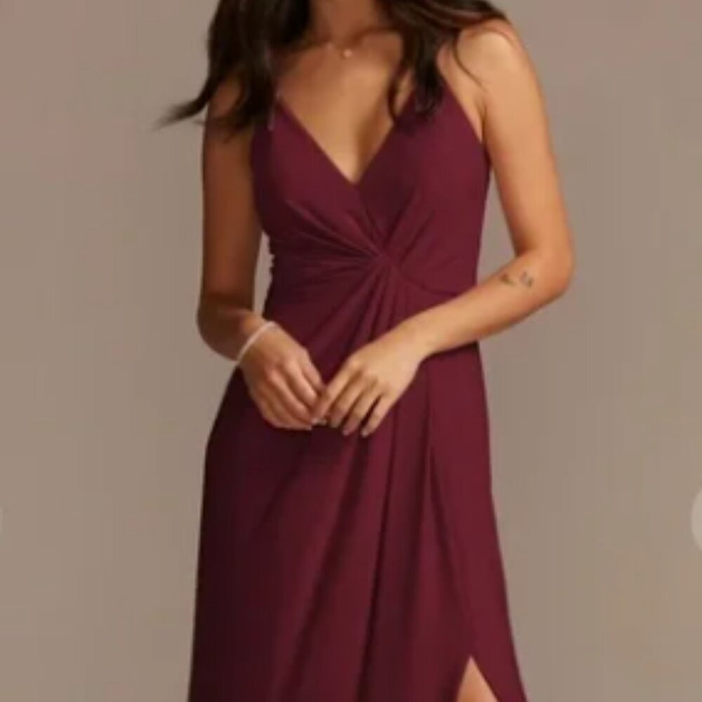 Jersey A-Line Dress with Knot Detail | Size 4